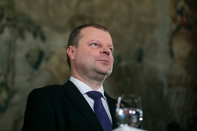 Spaudos konferencija po rinkimų pirmo turo. Saulius Skvernelis