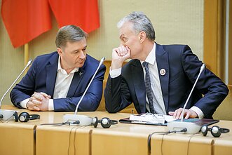 Ramūnas Karbauskis ir Gitanas Nausėda Ramūnas Karbauskis ir Gitanas Nausėda