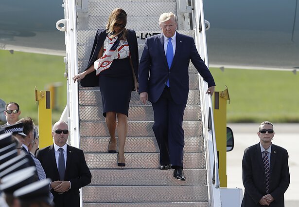 Donaldas ir Melania Trump atvyko į Londoną
