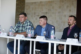 MMA atstovų spaudos konferencijos akimirka MMA atstovų spaudos konferencijos akimirka