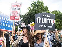 Protestas prieš Donaldą Trumpą Londone
