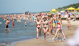 Karštis paplūdimyje. Palanga.
