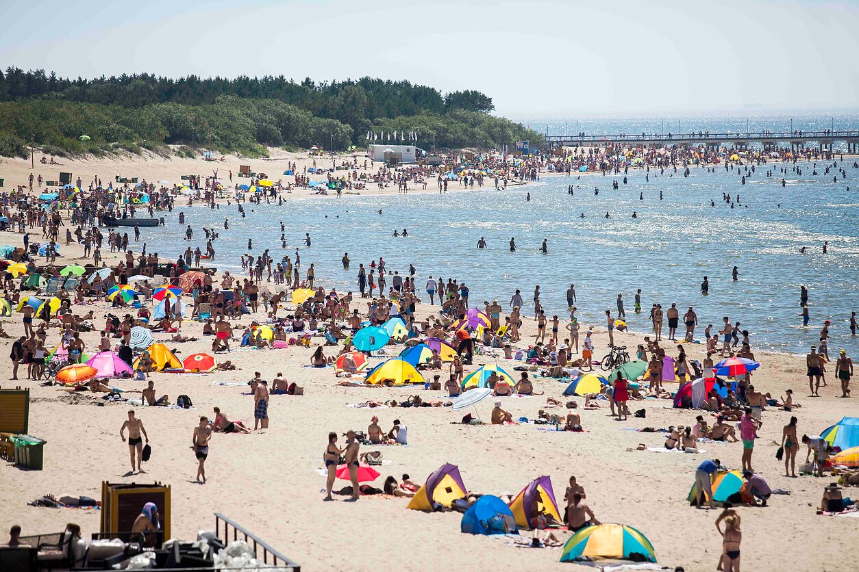 Karštis paplūdimyje. Palanga. Karštis paplūdimyje. Palanga.