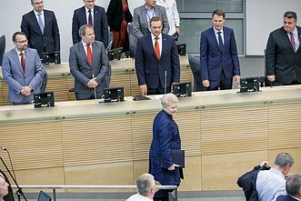 President Dalia Grybauskaitė delivers her address in the Seimas President Dalia Grybauskaitė delivers her address in the Seimas