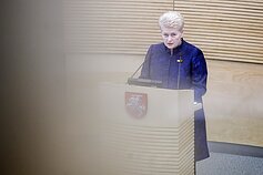 Dalia Grybauskaitė skaito metinį pranešimą