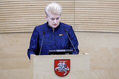 Dalia Grybauskaitė skaito metinį pranešimą