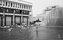 The Seimas fountain in June 1992 The Seimas fountain in June 1992