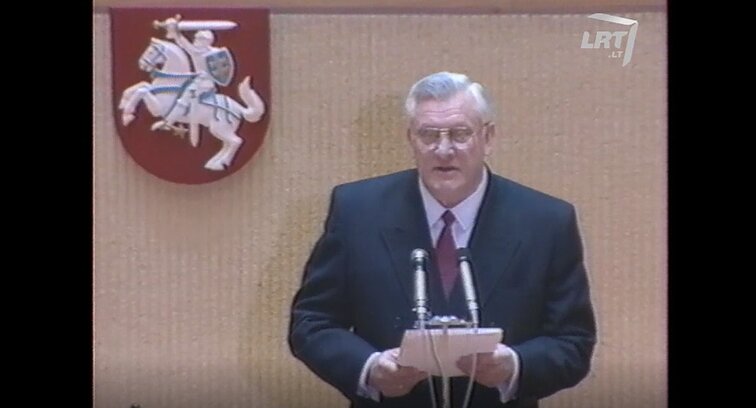 LR Prezidento Algirdo Mykolo Brazausko inauguracija Seime