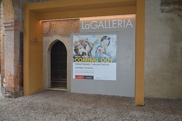 Laisvydės Šalčiūtės ir Gehardo Demetzo paroda „Coming Out“ Mantujos kunigaikščių rūmuose.
