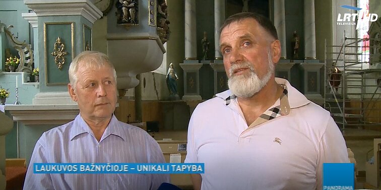 Mažoje bažnytėlėje – unikali Art Deco stiliaus sienų ir lubų tapyba, gali būti – vienintelė taip dekoruota visoje Lietuvoje