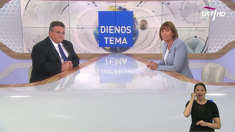Dienos tema. Linas Linkevičius: tarptautinė teisė egzistuoja, tačiau jai paklūstama tuomet, jei tai tinka Rusijai (su vertimu į gestų k.)