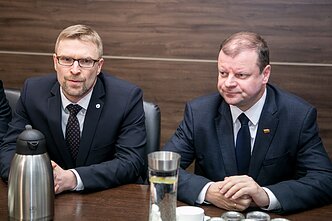 Linas Kukuraitis ir Saulius Skvernelis Linas Kukuraitis ir Saulius Skvernelis