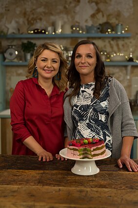 Justina Kumparskienė – špinatų tortas su uogų kremu