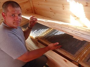 Bee hive underneath the beds Bee hive underneath the beds