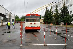 Trolleybus competition in Vilnius