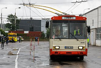 Trolleybus competition in Vilnius