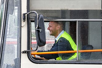 Trolleybus competition in Vilnius