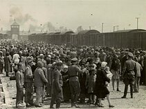 Auschwitz-Birkenau camp in 1944