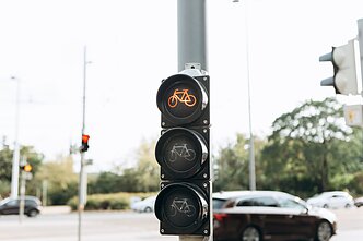 Dviratininkams skirtas šviesoforas