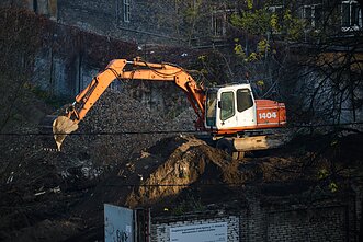 Construction site in Vilnius (associative)