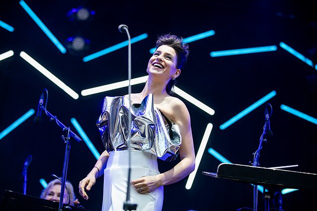 Asmik Grigorian koncertas Valdovų rūmų kieme 