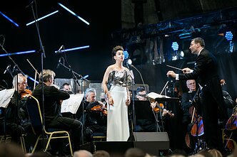 Asmik Grigorian koncertas Valdovų rūmų kieme 