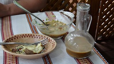 „Okroška“ Kijevo restorane „Taras Bulba“