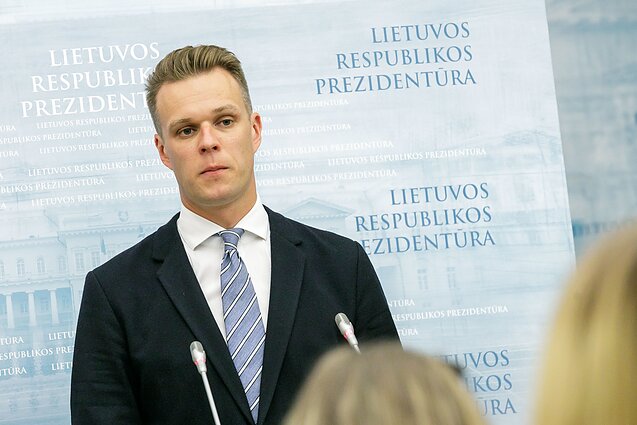 Tėvynės sąjungos-Lietuvos krikščionių demokratų partijos pirmininkas Gabrielius Landsbergis