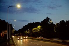 Apšvietimas Savanorių pr. Apšvietimas Savanorių pr.