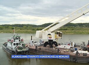 Planuojama tvarkyti vandens kelią Nemunu