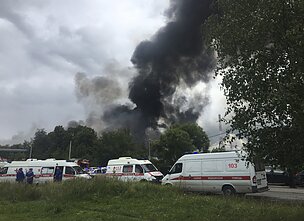 Sprogimas poligone Rusijoje