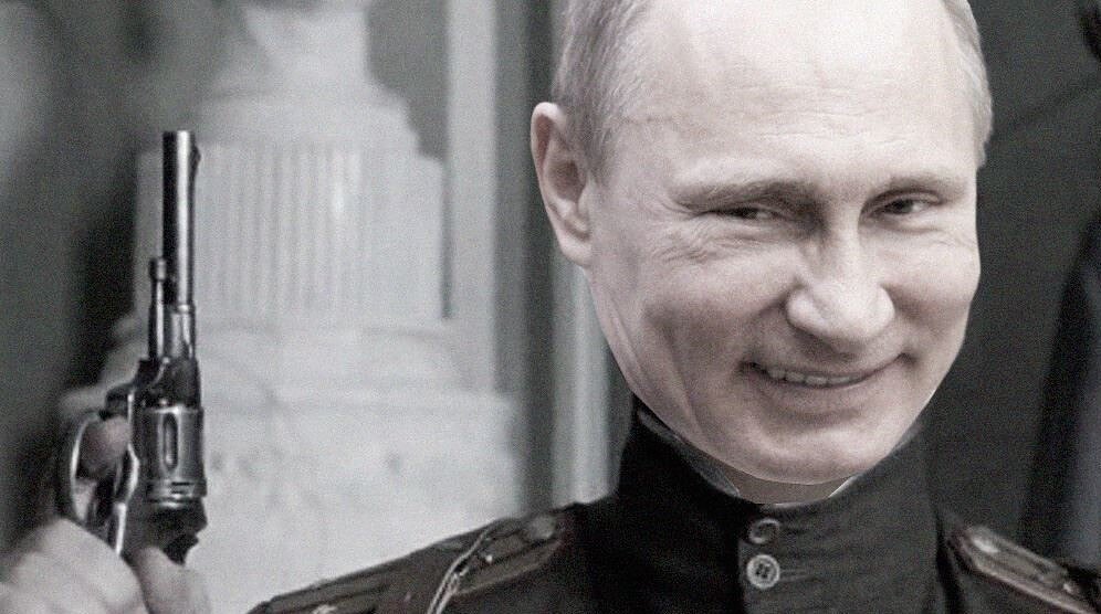 Владимир Путин в форме белогвардейца, коллаж Владимир Путин в форме белогвардейца, коллаж