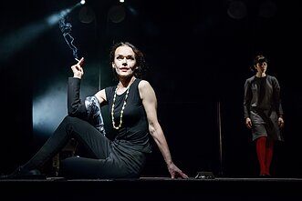 Scena iš spektaklio „Cinkas“