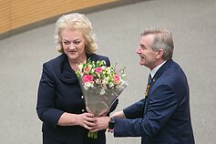Irina Rozova and Seimas Speaker Viktoras Pranckietis Irina Rozova and Seimas Speaker Viktoras Pranckietis