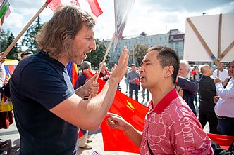 2019 m. Vilniuje vykusi paramos akcija Honkongo keliui.