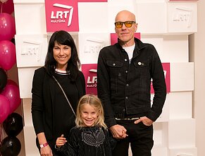 Jurga Baltrukonytė ir Algis Kriščiūnas su dukra Paula