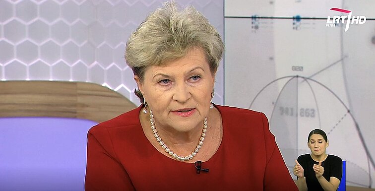Dienos tema. Irena Šiaulienė: sveikintina tai, kad prezidentas palaiko progresinių mokesčių sistemą (su vertimu į gestų k.)