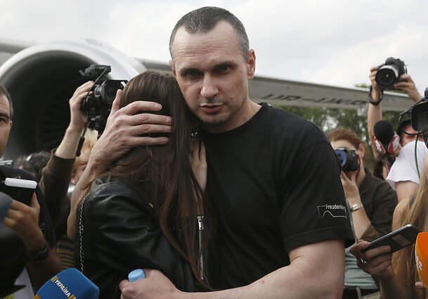 Oleg Sentsov in Kyiv