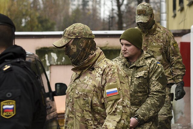 One of the Ukrainian sailors swapped in the exchange