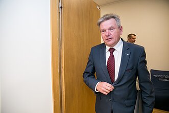 Susisiekimo ministras Jaroslavas Narkevičius spaudos konferencijoje pristatė politinio asmeninio pasitikėjimo komandą