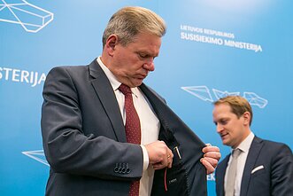 Lithuanian Transport Minister Jaroslav Narkevič