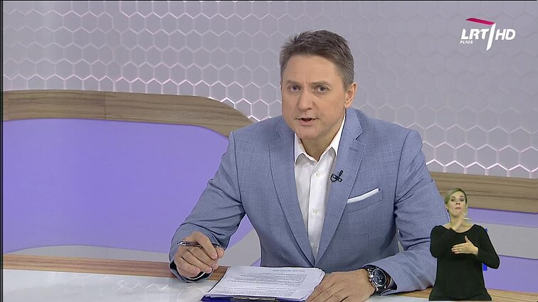 Dienos tema (su vertimu į gestų k.)