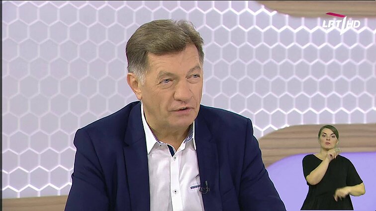 Dienos tema (su vertimu į gestų k.)