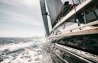 A yacht 