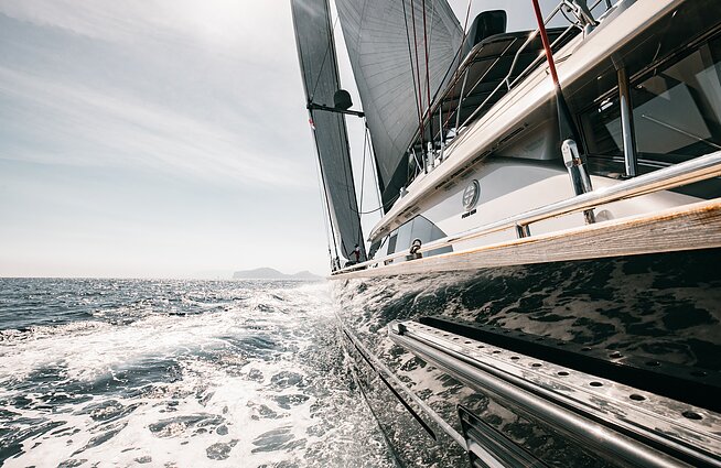 A yacht 