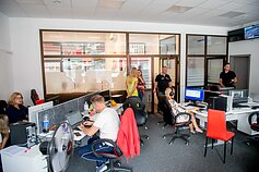 25 people make up the staff of TV Wilno