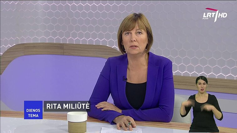 Dienos tema (su vertimu į gestų k.)