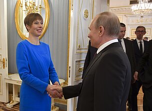 Kersti Kaljulaid met with Vladimir Putin in April 2019