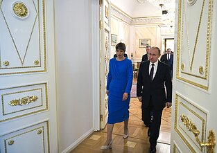 Kersti Kaljulaid met with Vladimir Putin in April 2019
