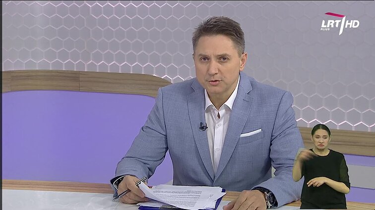 Dienos tema (su vertimu į gestų k.)